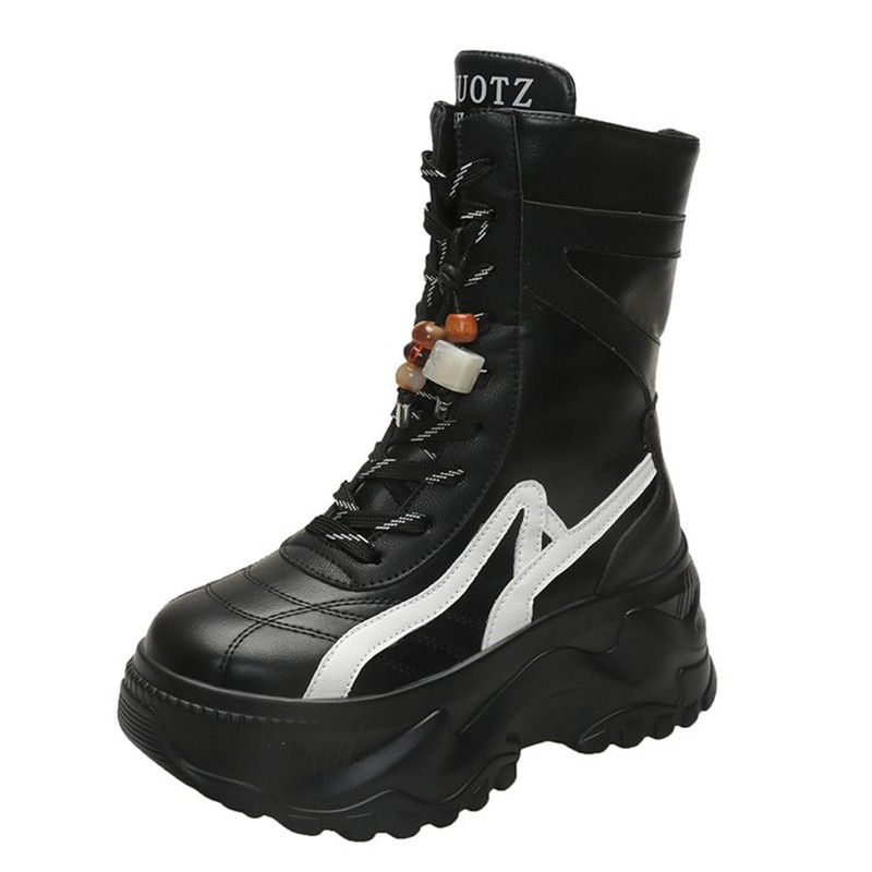 Sneaker Zone - New Women 8CM Chunky Mid-Calf Boots