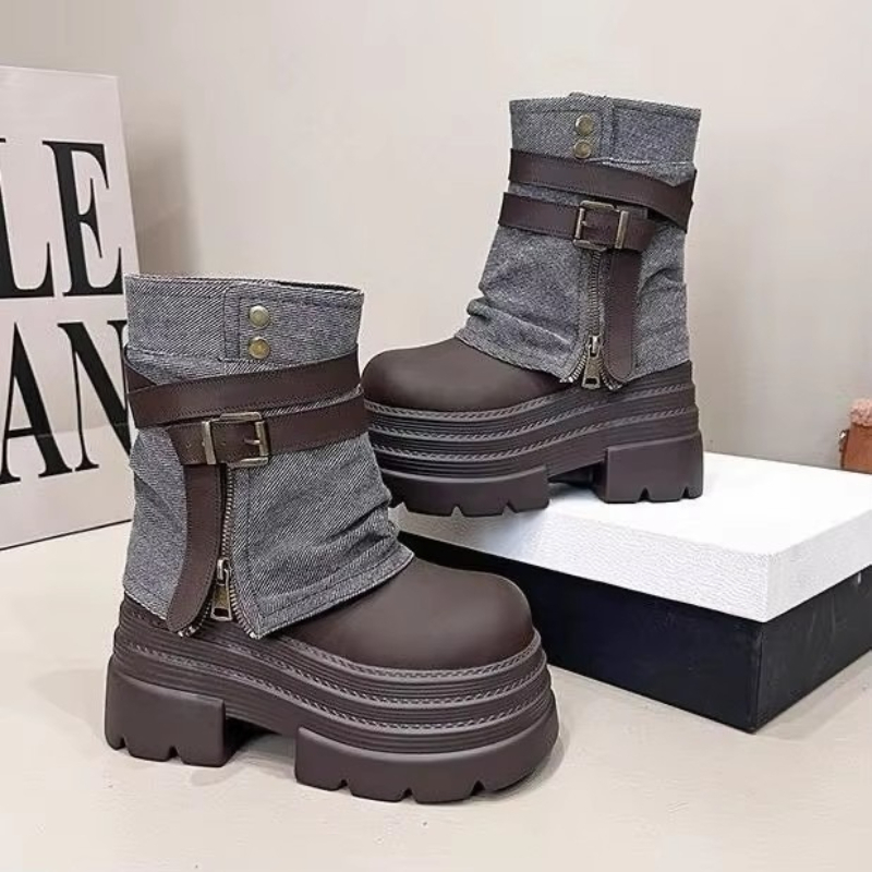 10CM Autumn Chunky Short Boots - Sneaker Zone review and price